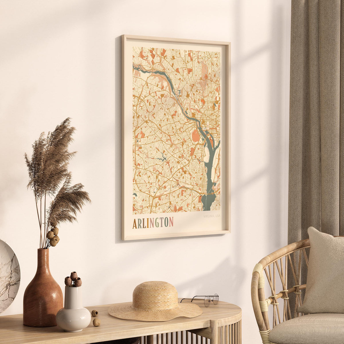 arlington, virginia map poster - image 2