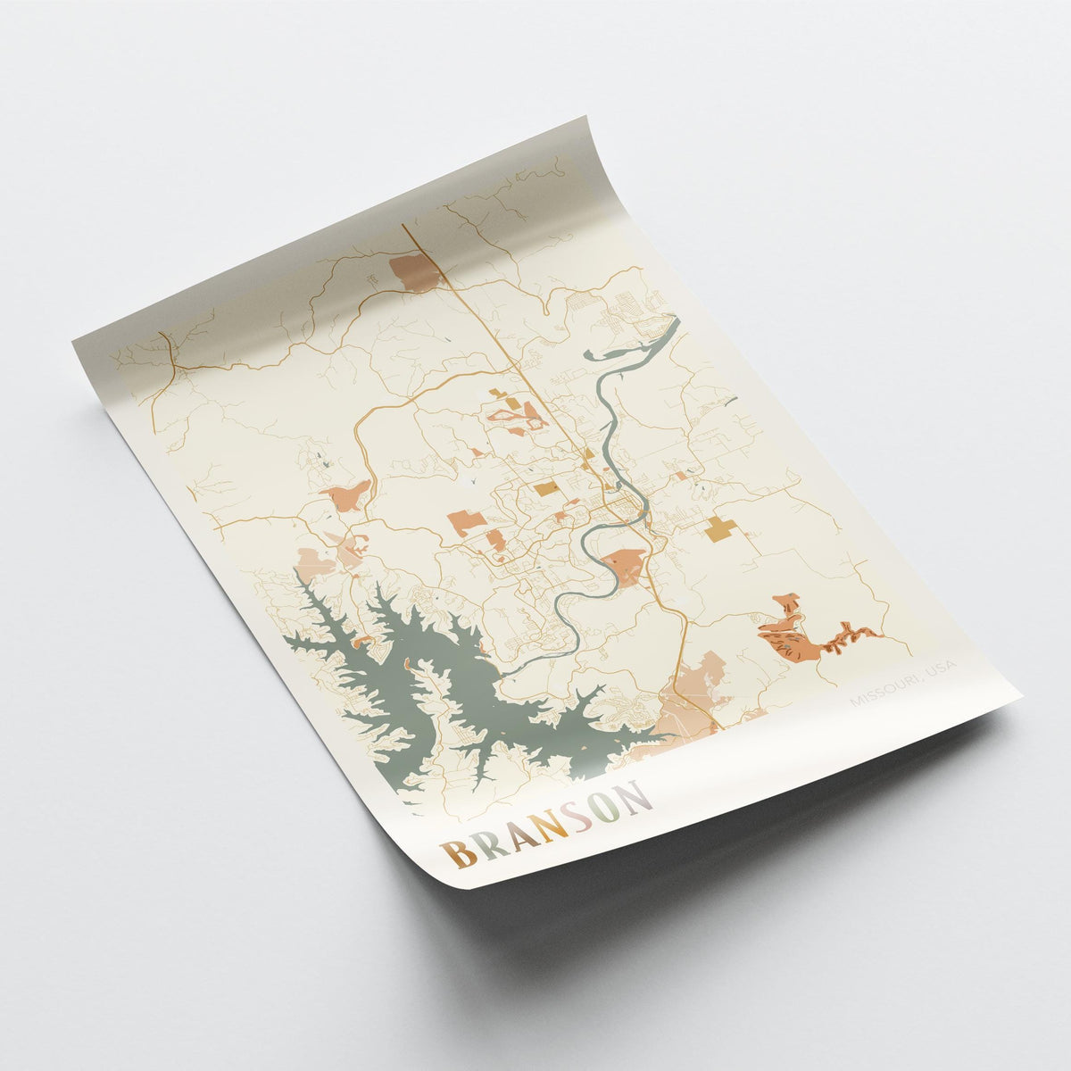branson, missouri map poster - image 4