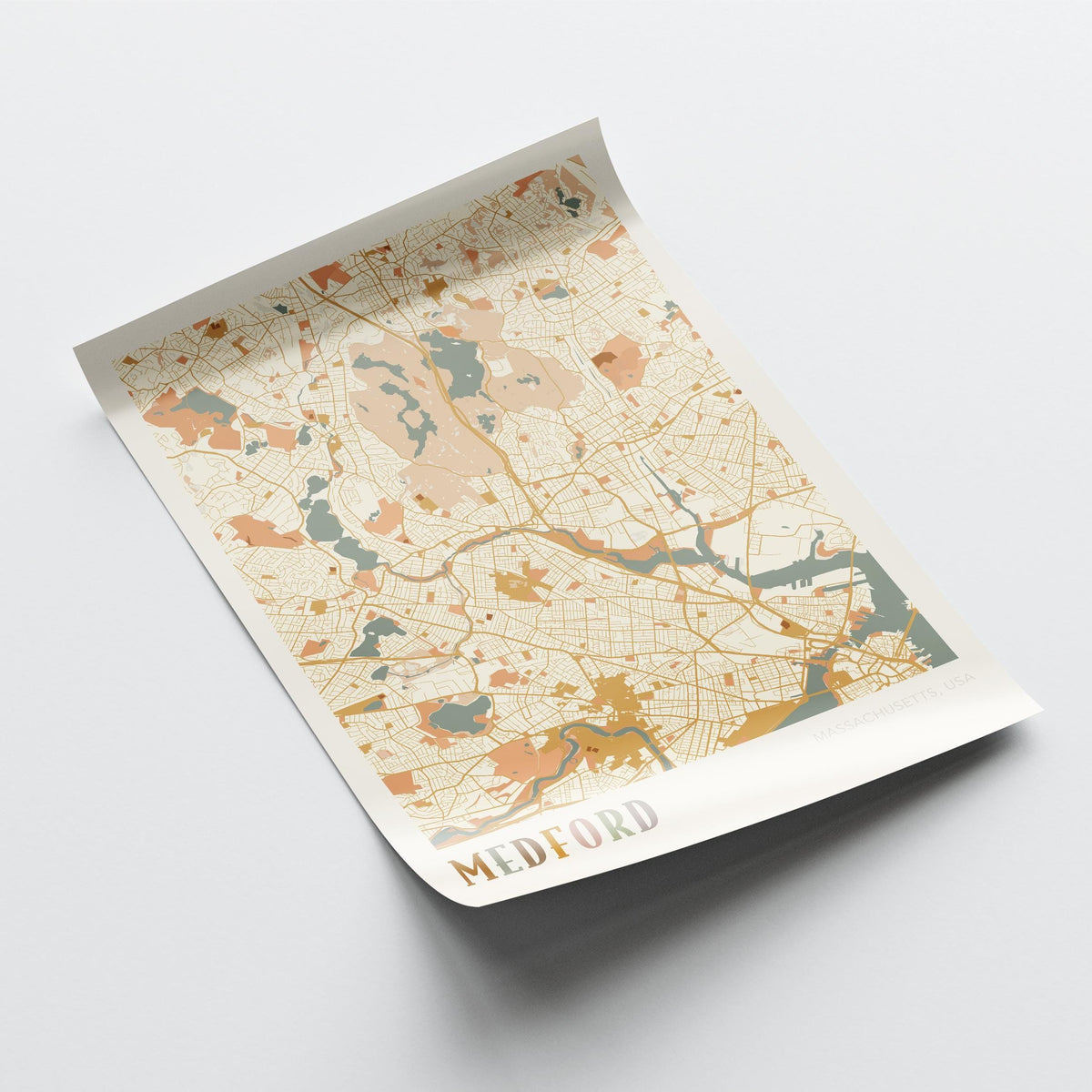 medford, massachusetts map poster - image 4