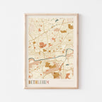 bethlehem, pennsylvania map poster - image 1