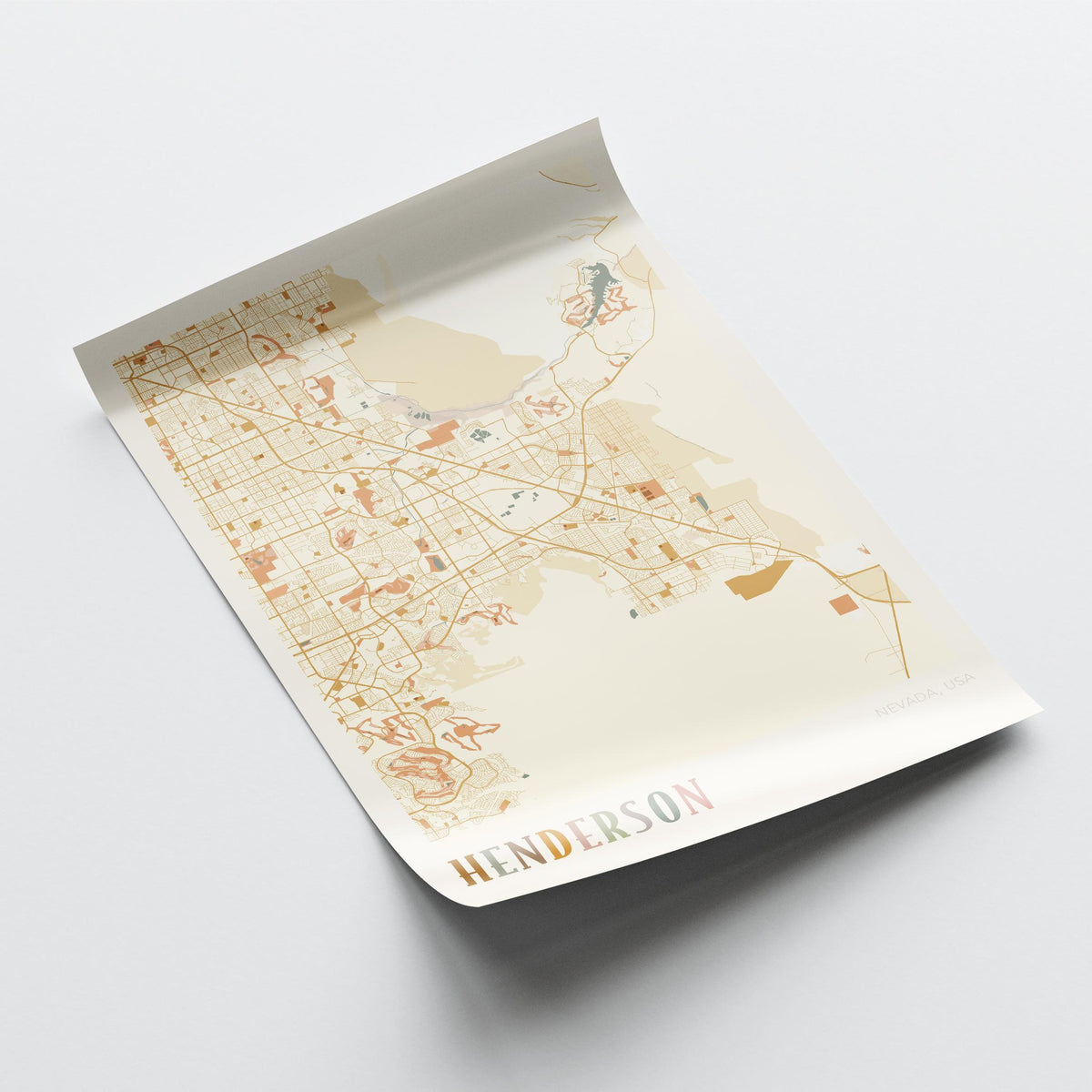 henderson, nevada map poster - image 4