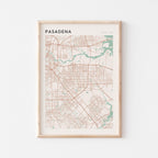 pasadena, texas map poster - image 1