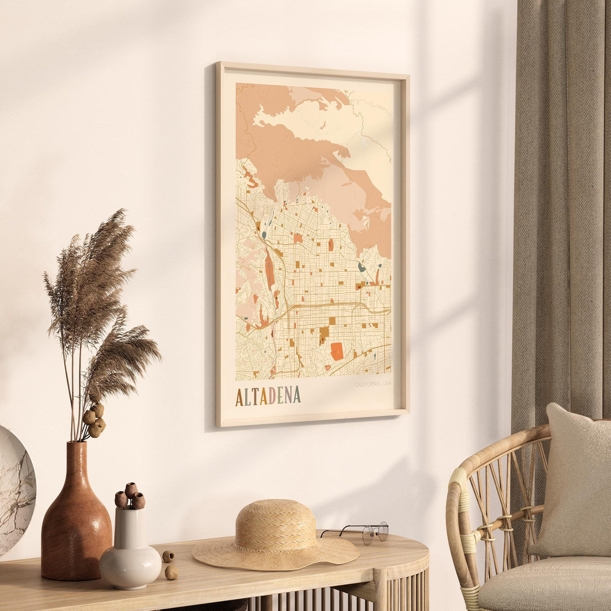altadena, california map poster - image 2