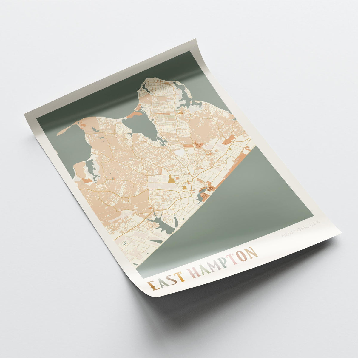 east hampton, new york map poster - image 4