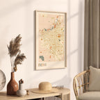 fresno, california map poster - image 2