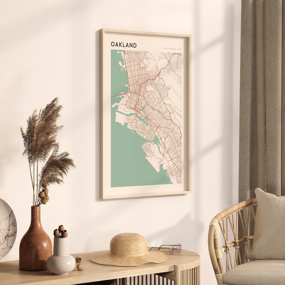oakland, california map poster - image 2