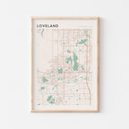 loveland, colorado map poster - image 1
