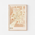 bend, oregon map poster - image 1