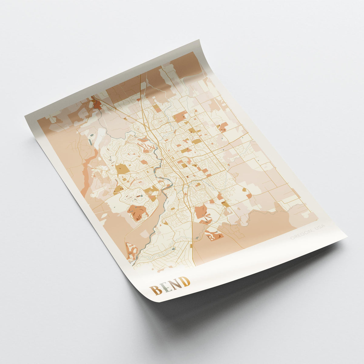 bend, oregon map poster - image 4