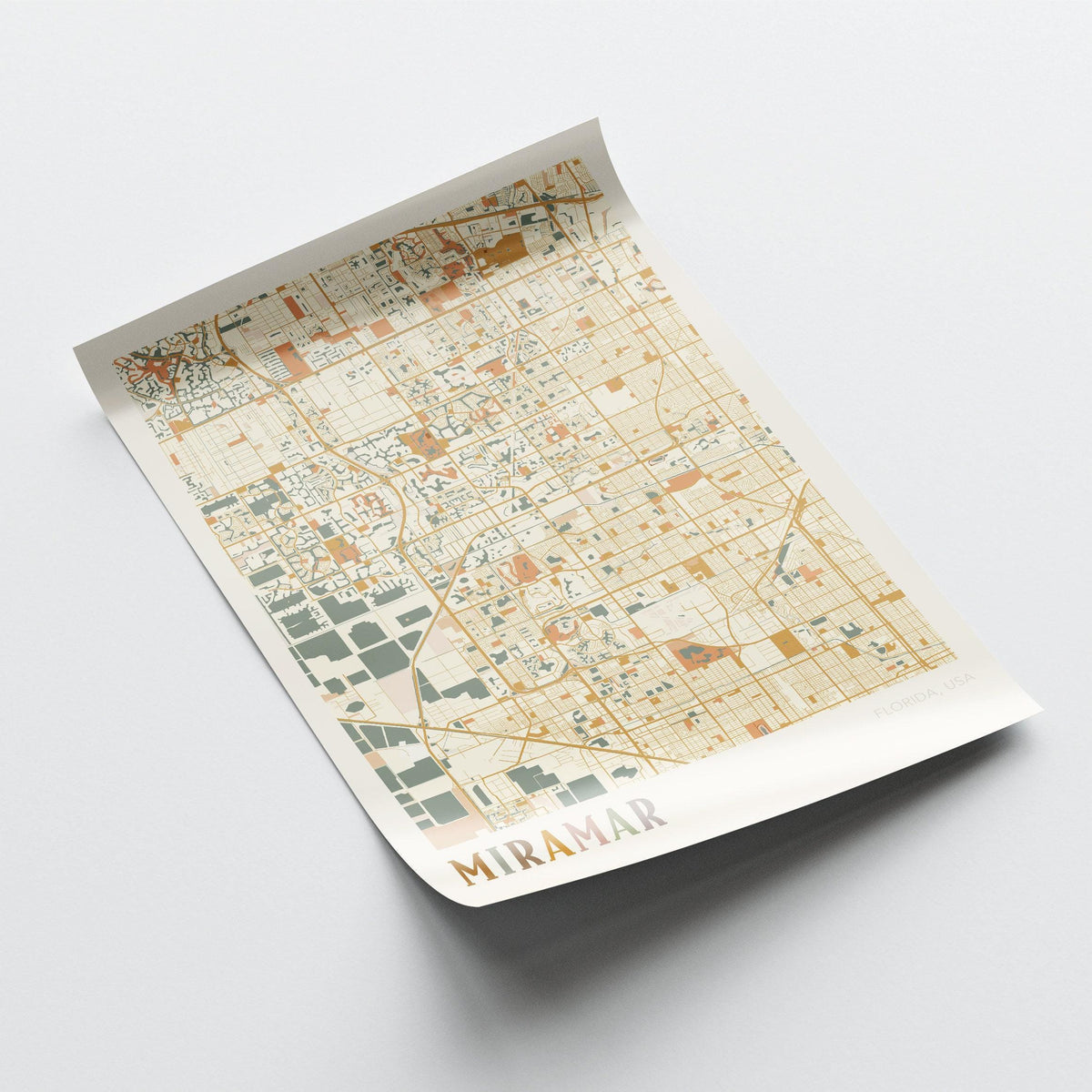 miramar, florida map poster - image 4