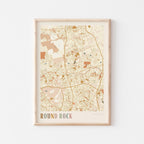 round rock, texas map poster - image 1