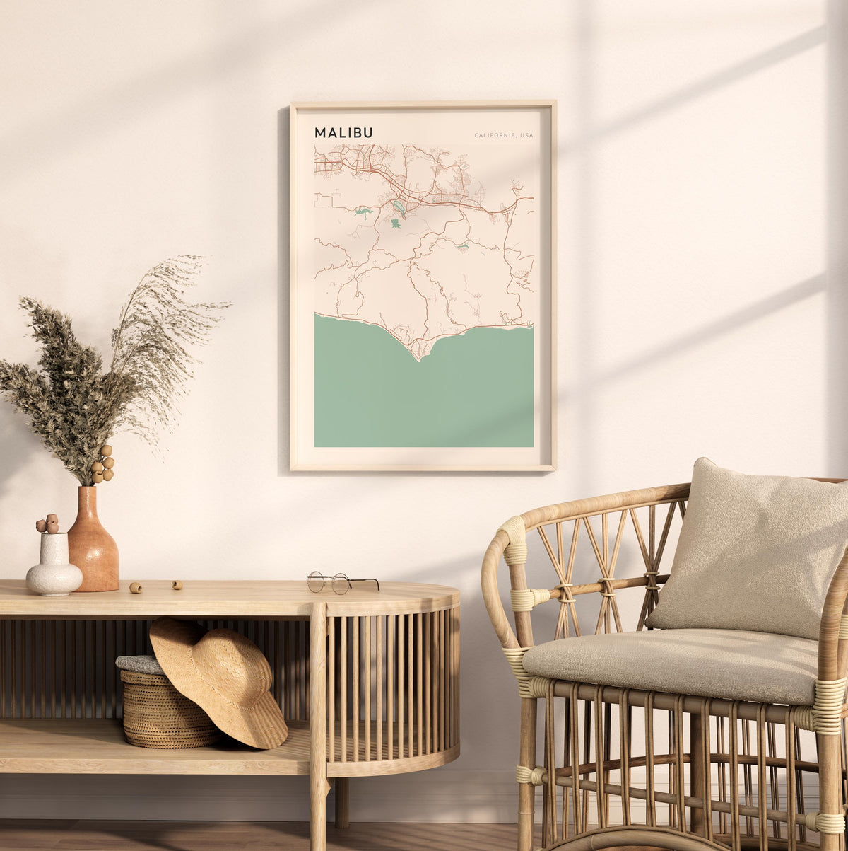 malibu, california map poster - image 3