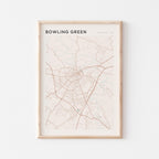 bowling green, kentucky map poster - image 1