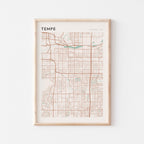 tempe, arizona map poster - image 1