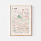 arvada, colorado map poster - image 1