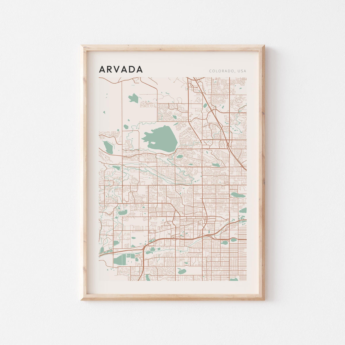 arvada, colorado map poster - image 1