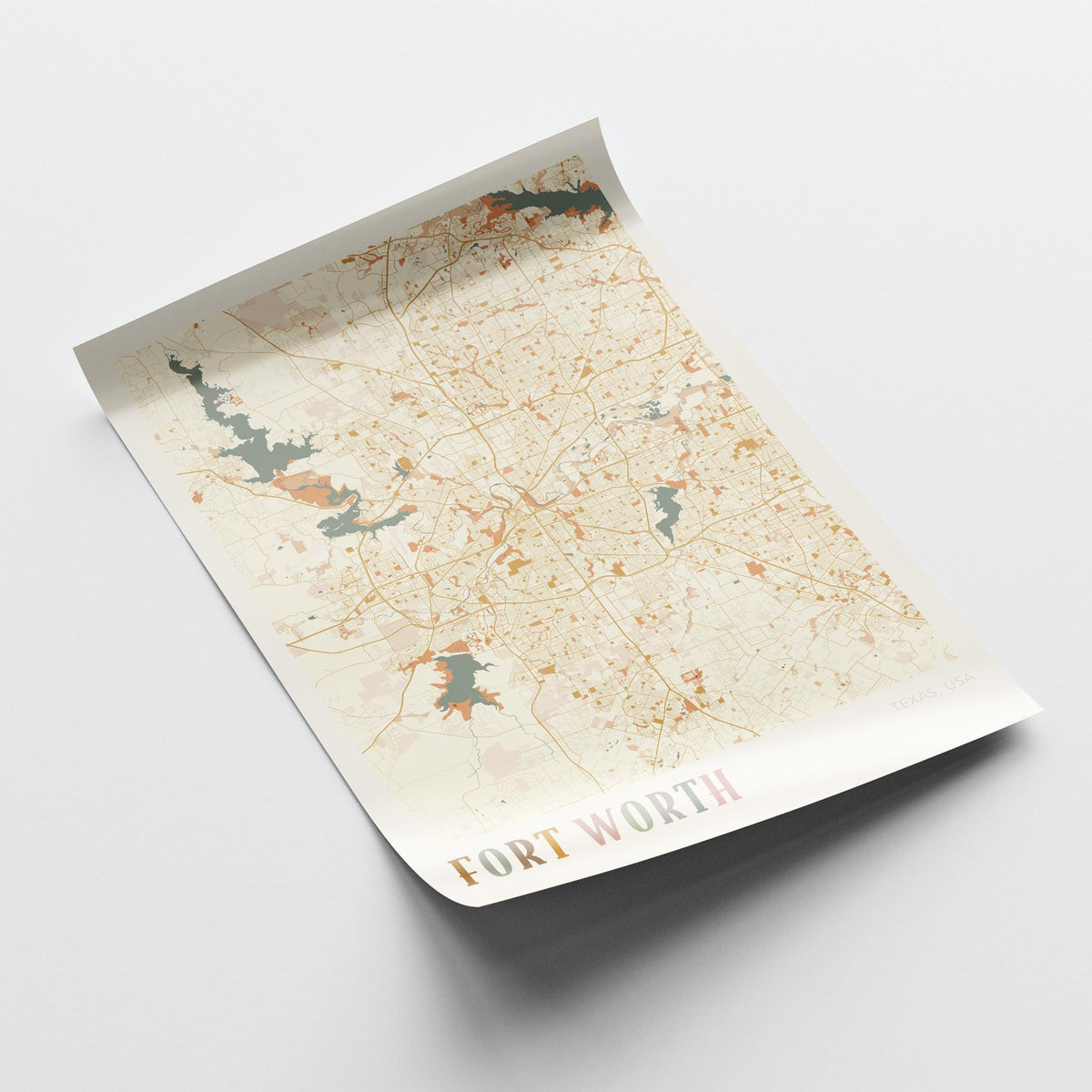 fort worth, texas map poster - image 4