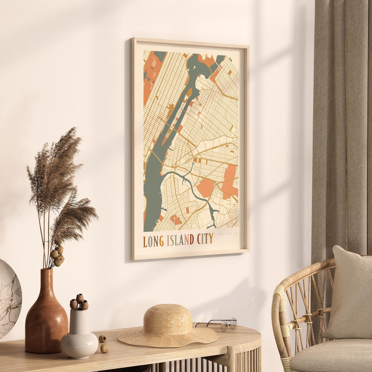 long island city, new york map poster - image 2