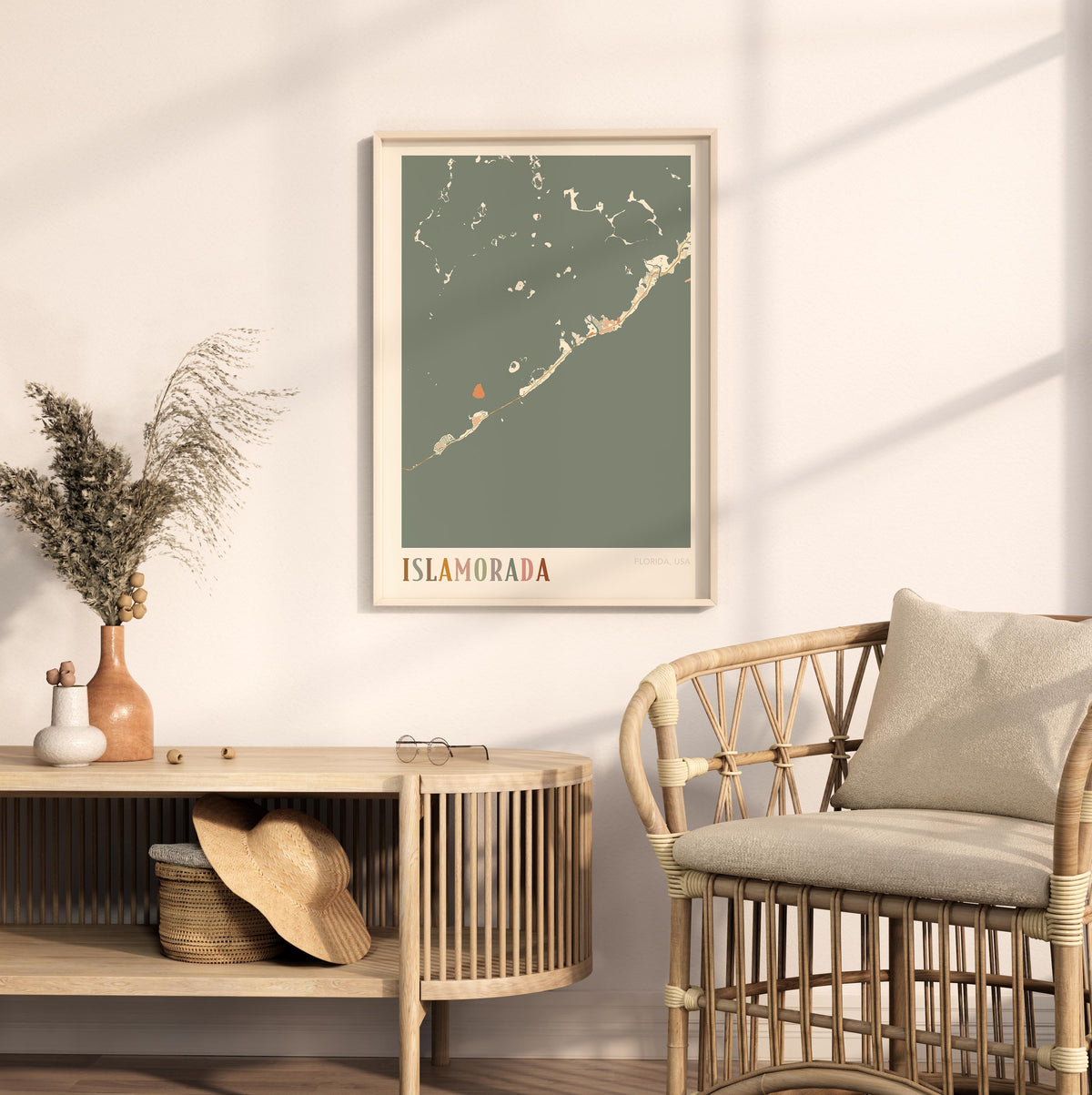 islamorada, florida map poster - image 3