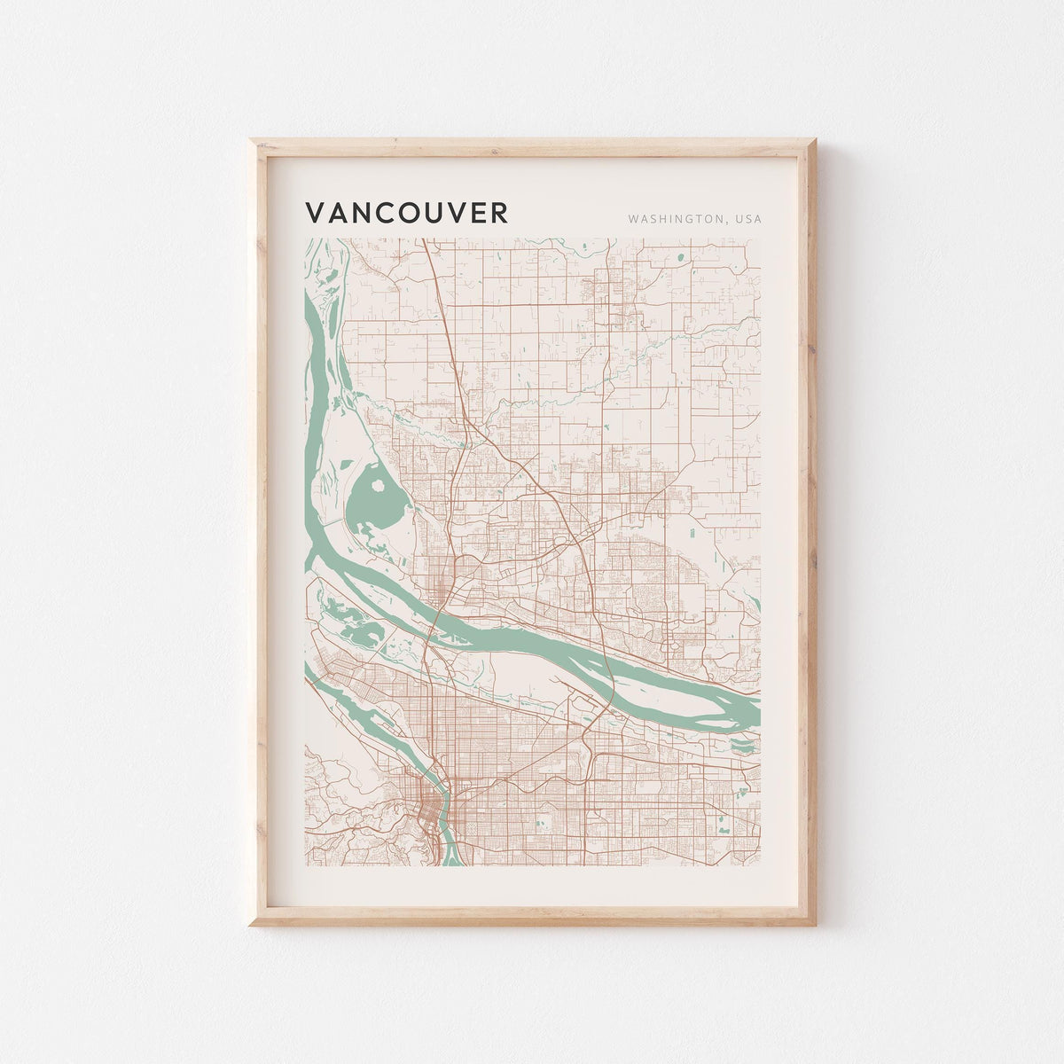 vancouver, washington map poster - image 1