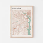 alexandria, virginia map poster - image 1