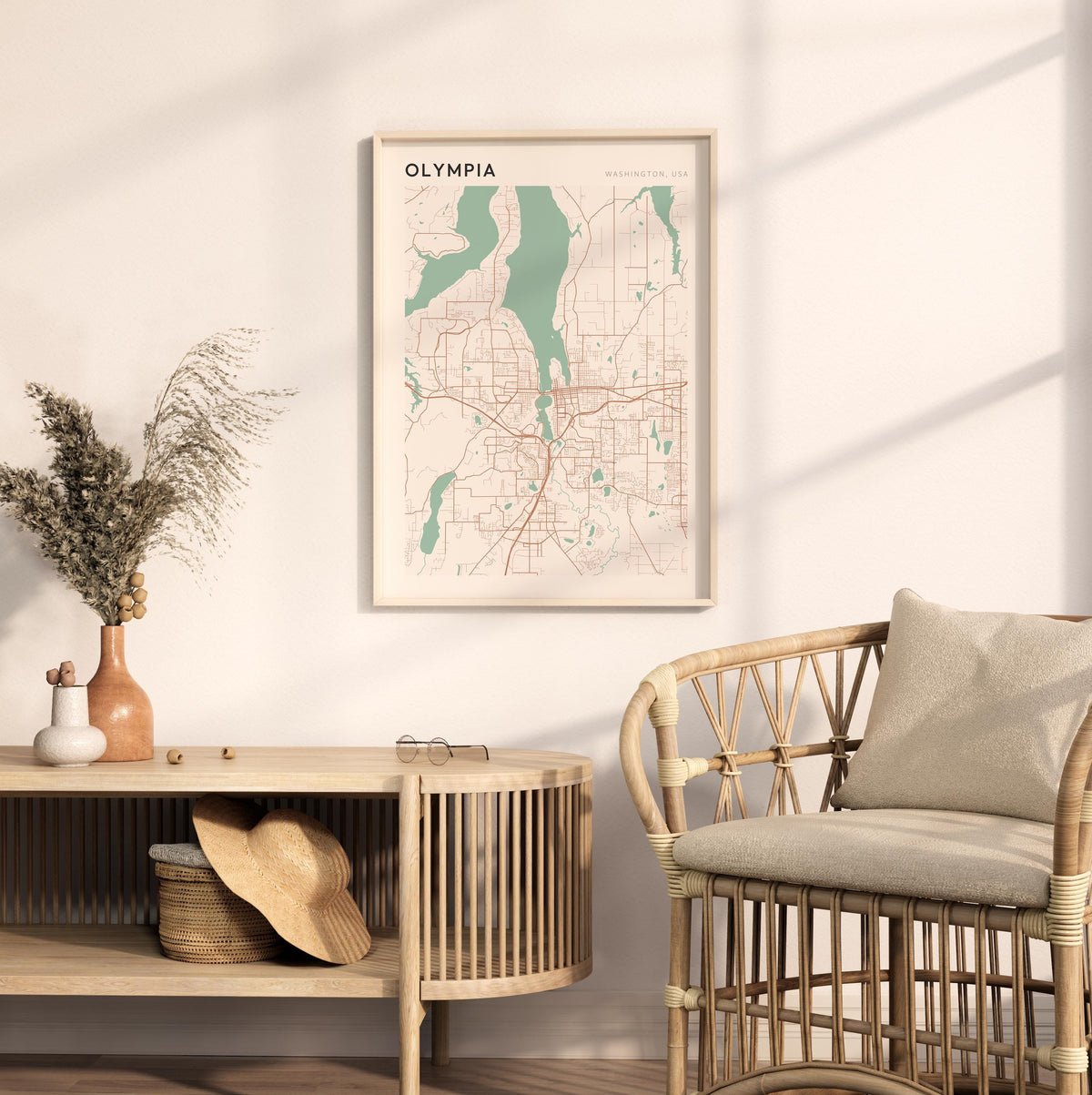 olympia, washington map poster - image 3