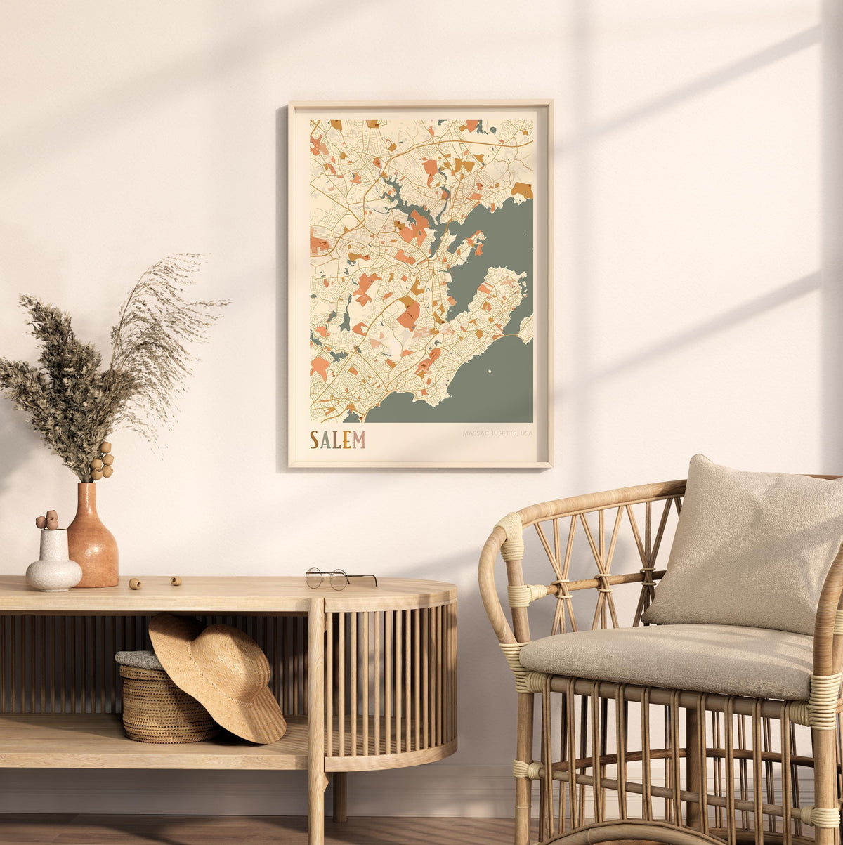 salem, massachusetts map poster - image 3