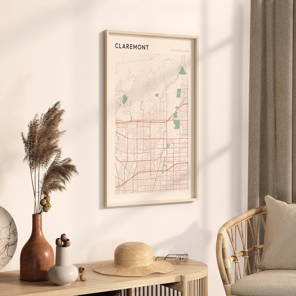 claremont, california map poster - image 2