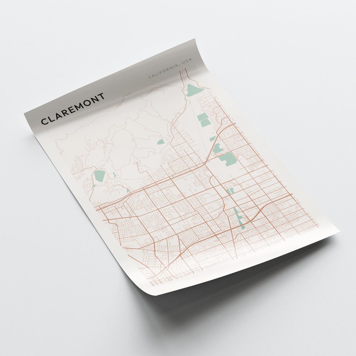 claremont, california map poster - image 4