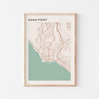 dana point, california map poster - image 1