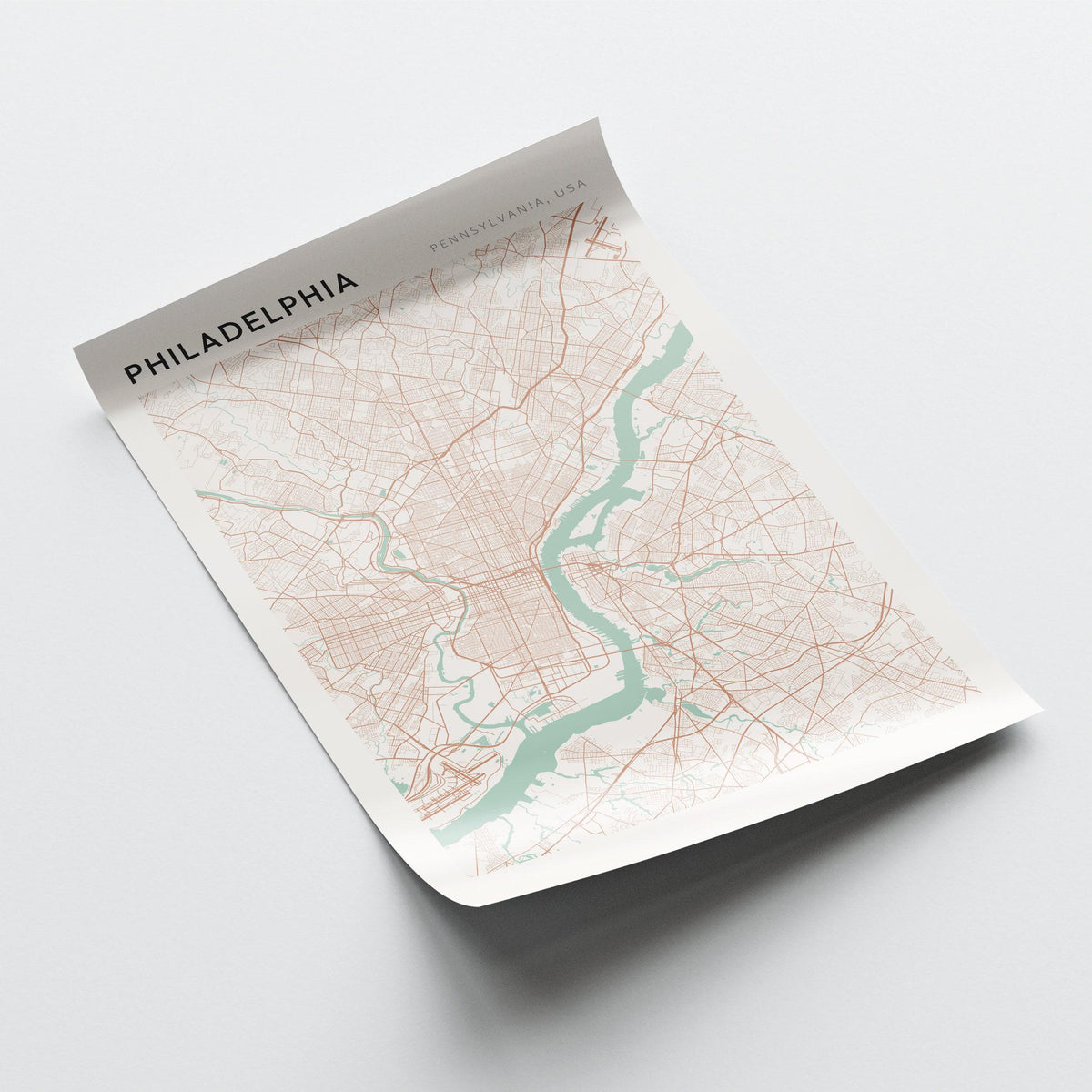 philadelphia, pennsylvania map poster - image 3