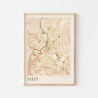 salem, oregon map poster - image 1