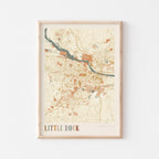 little rock, arkansas map poster - image 1