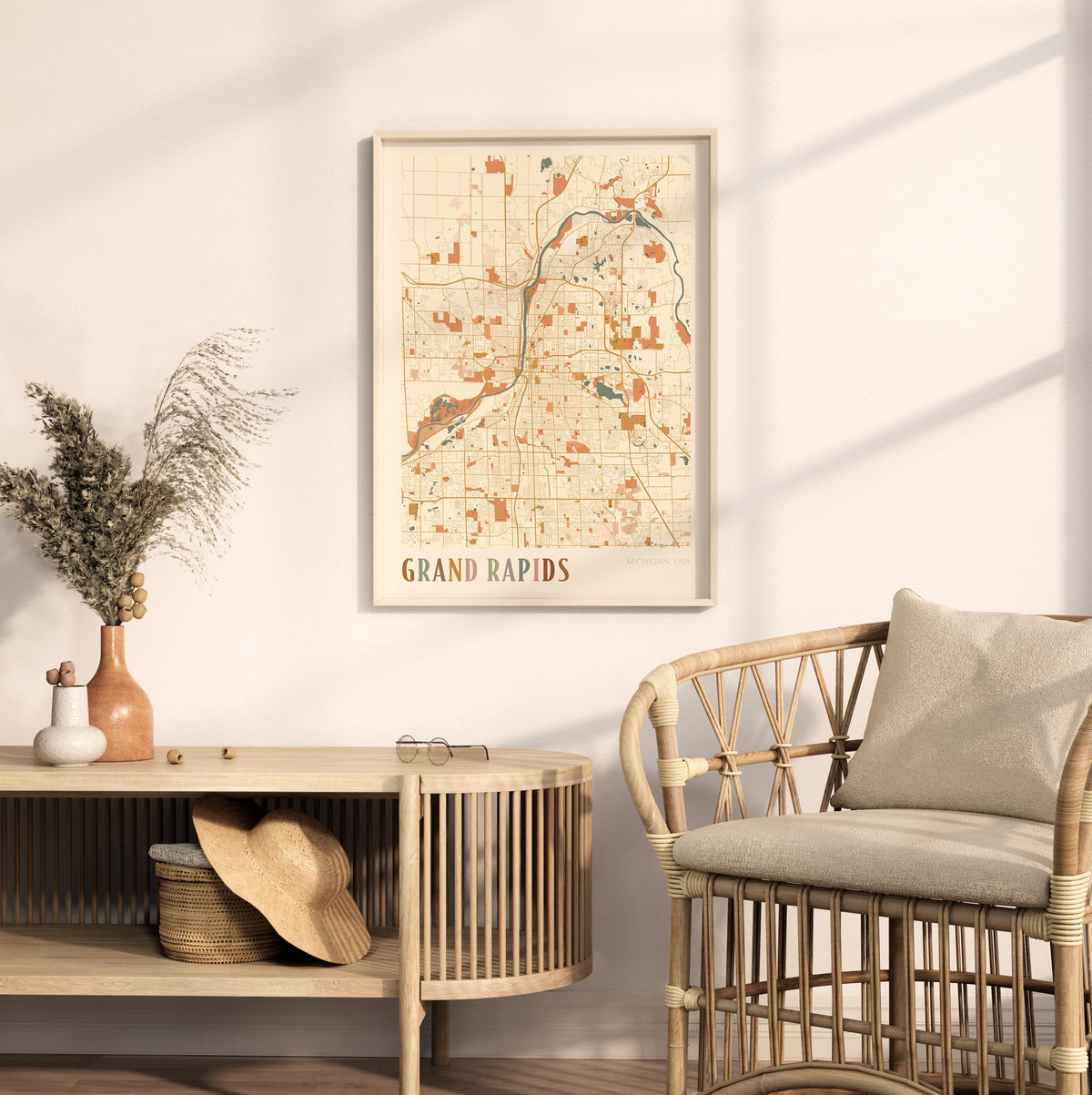 grand rapids, michigan map poster - image 3