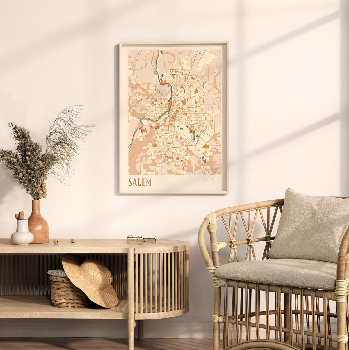salem, oregon map poster - image 3