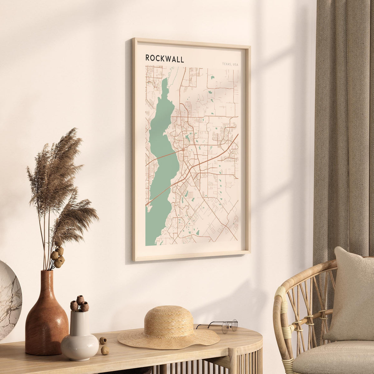 rockwall, texas map poster - image 2