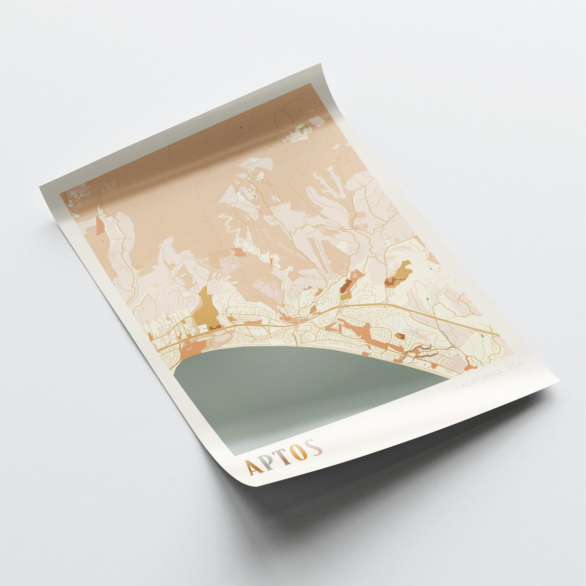aptos, california map poster - image 4