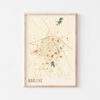 abilene, texas map poster - image 1