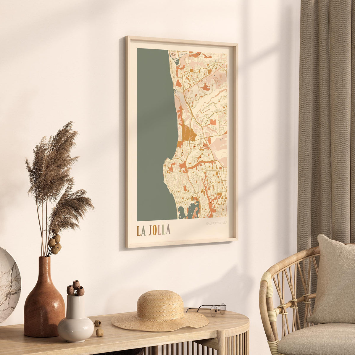 la jolla, california map poster - image 2