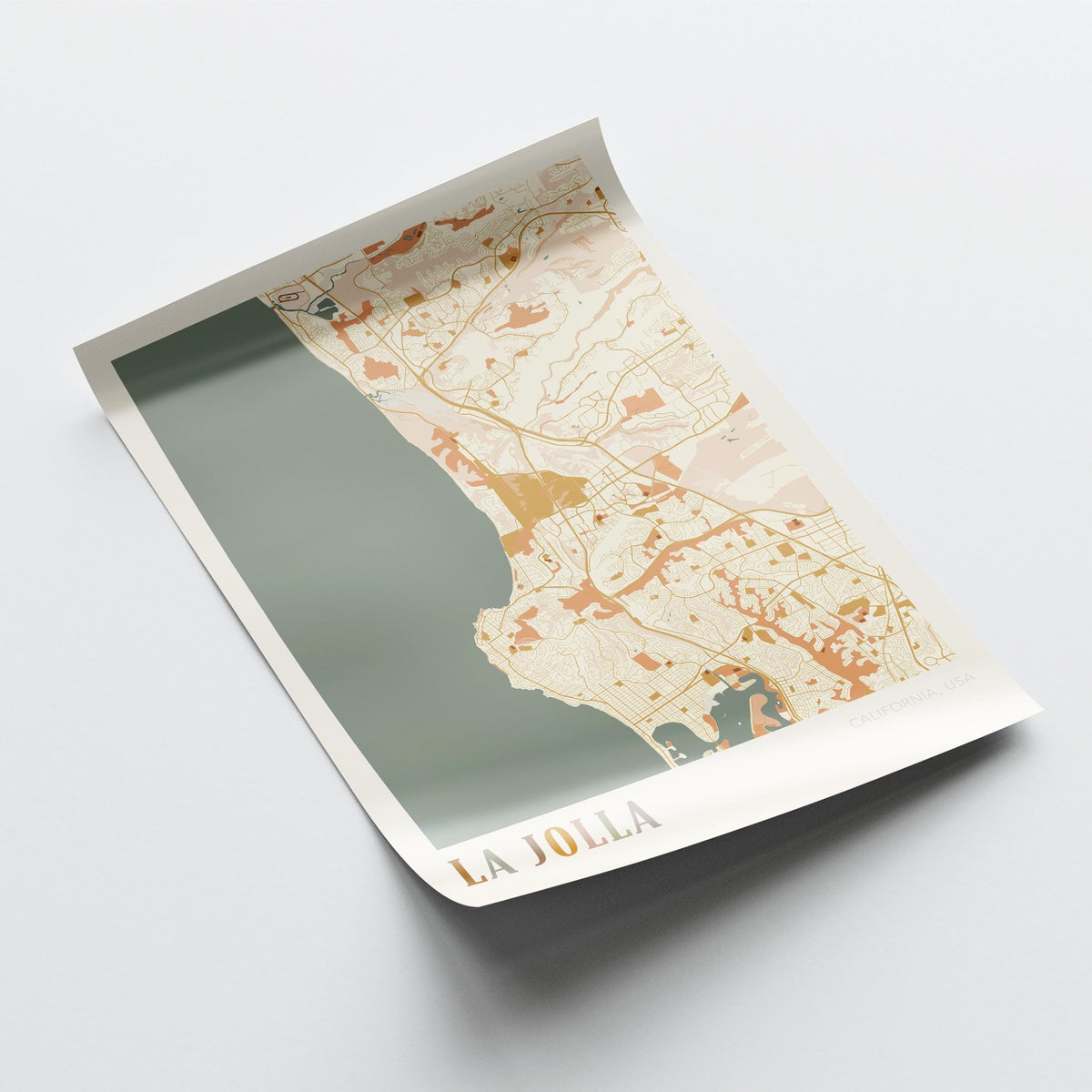 la jolla, california map poster - image 4