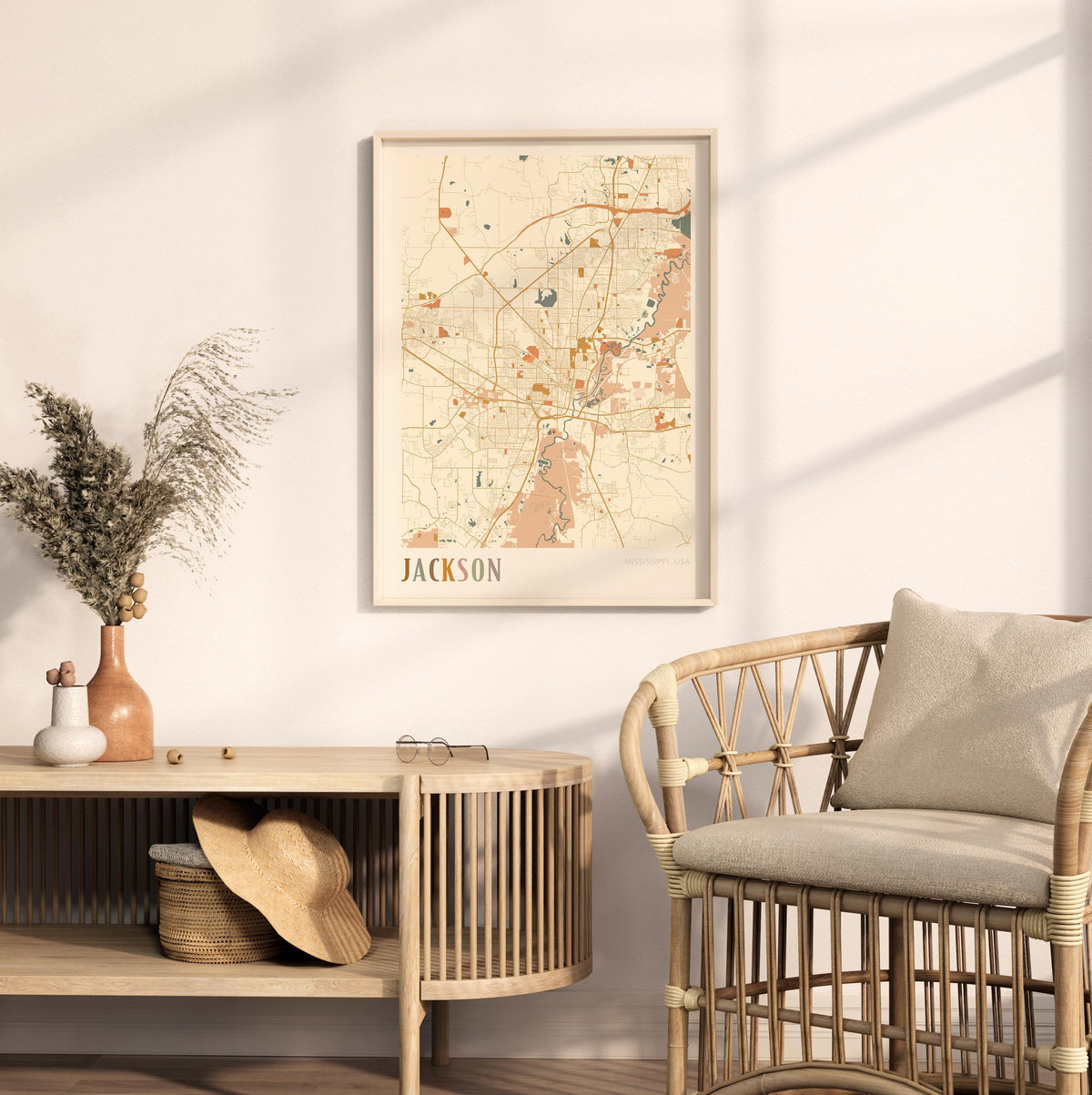 jackson, mississippi map poster - image 3