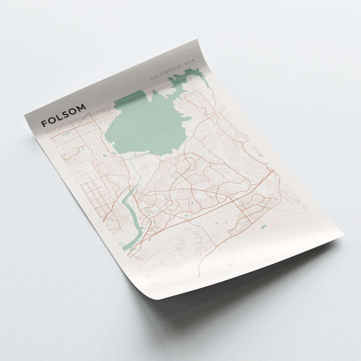 folsom, california map poster - image 4