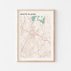 white plains, new york map poster - image 1