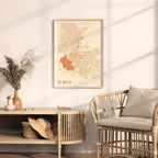 el paso, texas map poster - image 2