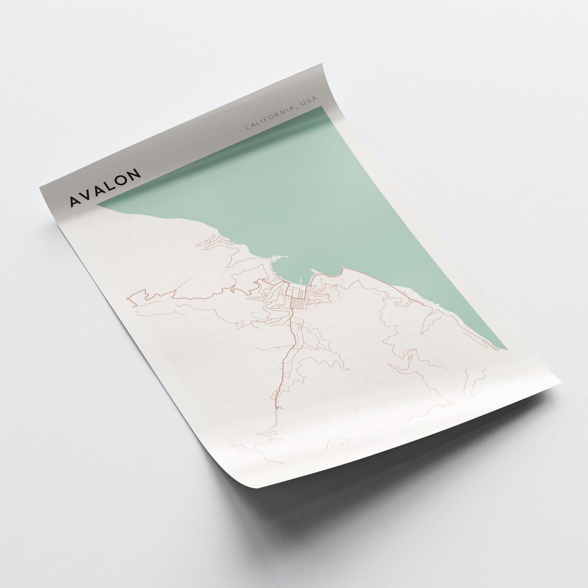 avalon, california map poster - image 4