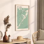key largo, florida map poster - image 2