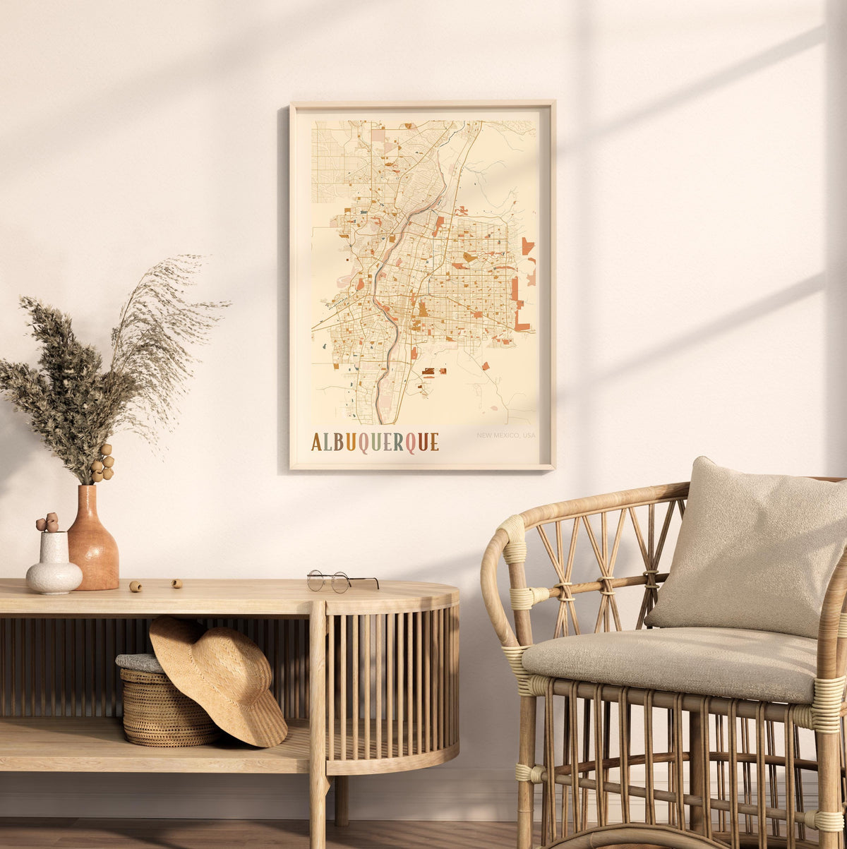albuquerque, new mexico map poster - image 3