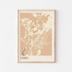 stowe, vermont map poster - image 1