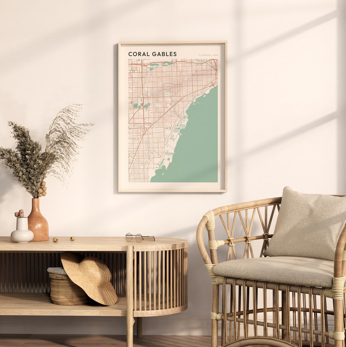 coral gables, florida map poster - image 3