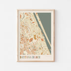 daytona beach, florida map poster - image 1